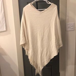 Cream Stylish Poncho